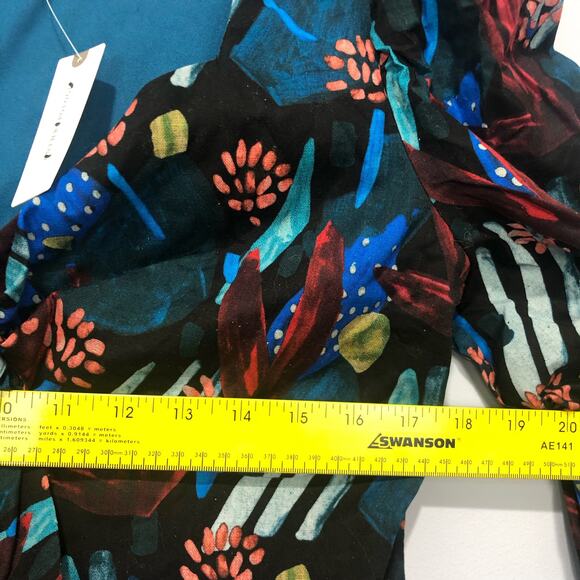 NWT Anthropologie X Eva Franco Tropical Sweetheart Blouse Multicolor Size M - Picture 8 of 9